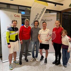 Bezirksvorsteher-Stellvertreter Rene Apfelknab, GAK Tennis Präsident Heinz Steinlechner, Steirische Kinderkrebshilfe Klaus Molidor, in Vertretung für Landeshauptmann Mario Kunasek -Gemeinderat Günter Wagner, DSG Vorstandsmitglied Anna Potocnik