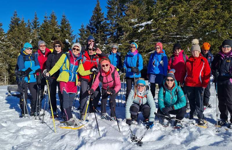 DSG Schneeschuhwanderung rund um das Alte Almhaus, 13.1.2024 / Knauhs