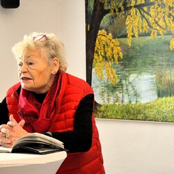 Ingeborg Pock eröffnet die Vernissage
